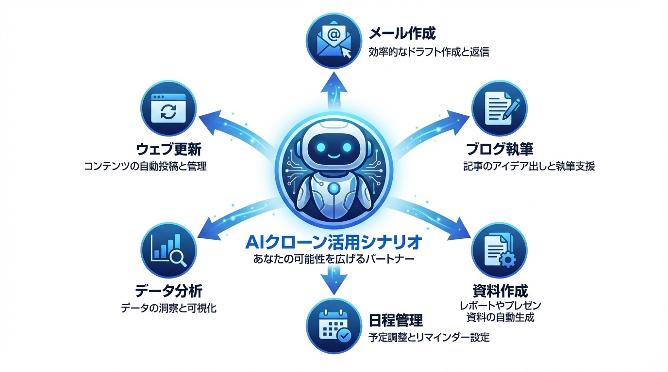 AIクローン活用シナリオ